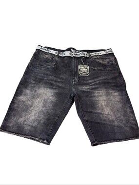 Born Fly Mens Size 40  Shorts Black Denim Stretch NWT 10